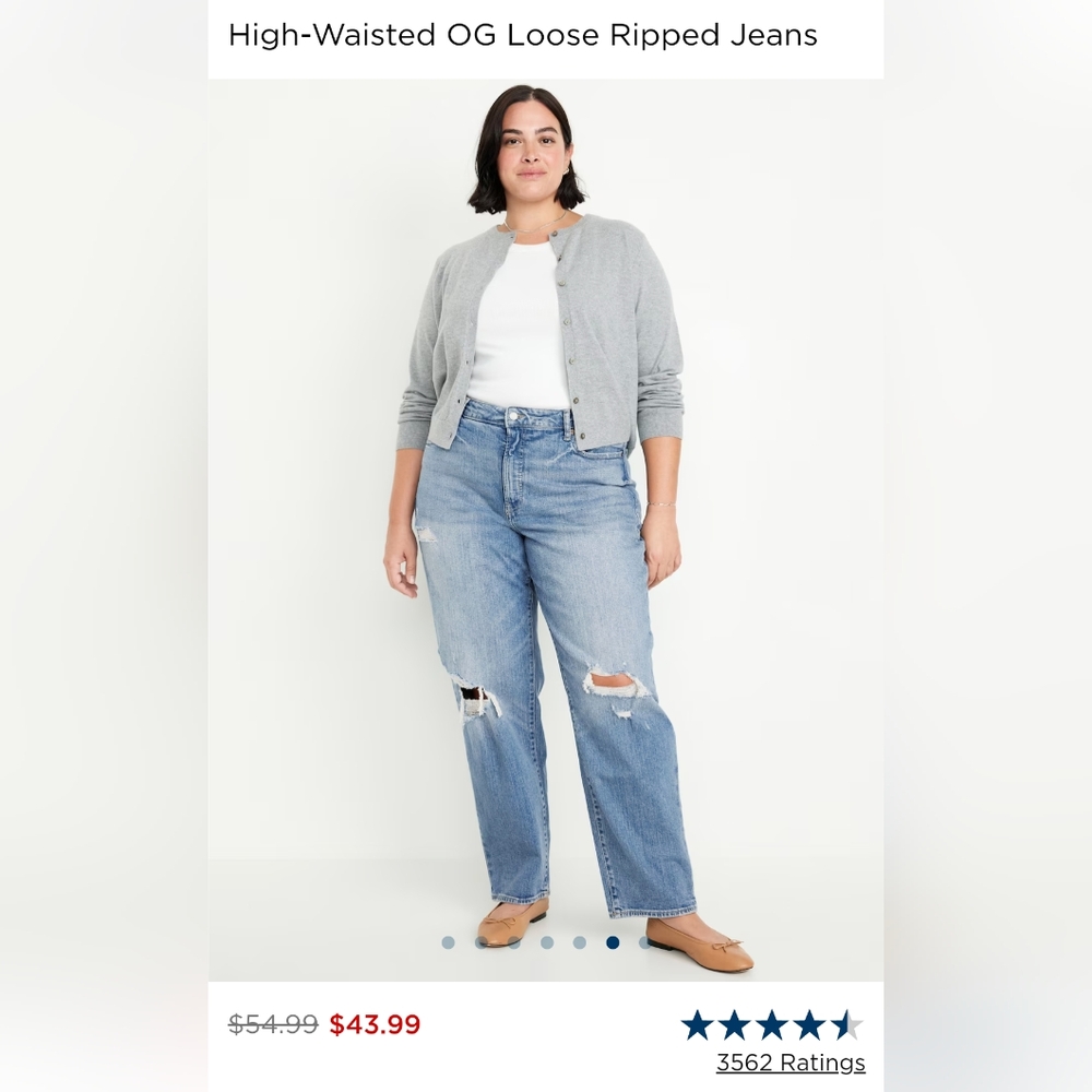 Old Navy High Rise OG Loose Jeans size 18